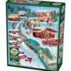 Christmas Campers (1000pc) -Discount Toy cobble hill puzzle company christmas campers 1000p