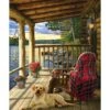Lake Cabin Labrador (35pc) -Discount Toy cobble hill puzzle company lake cabin labrador 35p