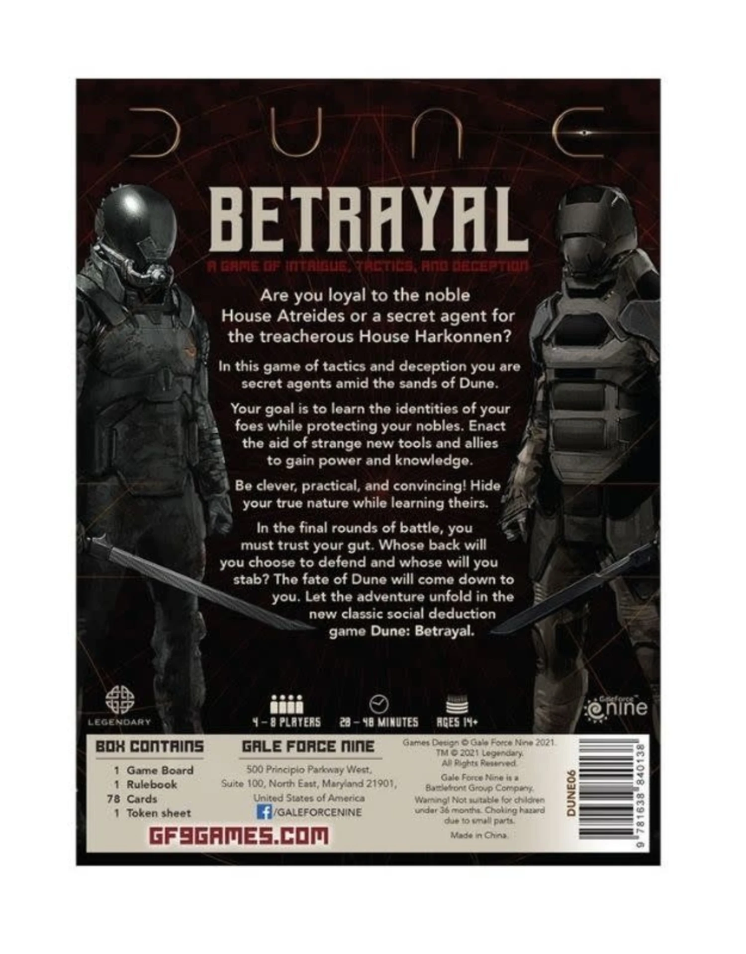 Dune: Betrayal 4 Dune: Betrayal - Image 2