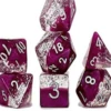 Polyhedral Dice Set: Glitter - Wine -Discount Toy gate keeper games polyhedral dice set glitter wine