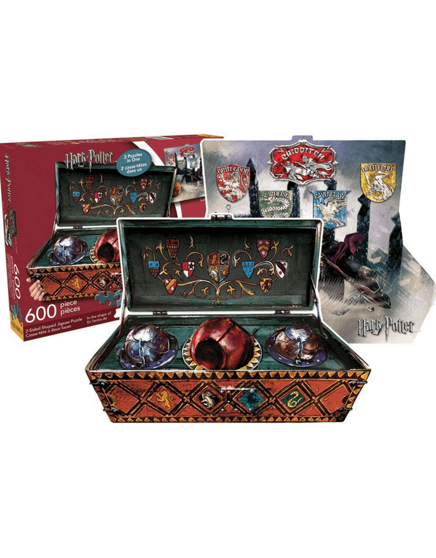 Harry Potter Quidditch Set (Double Sided Shaped Puzzle, 600pc) 3 Harry Potter Quidditch Set (Double Sided Shaped Puzzle, 600pc)