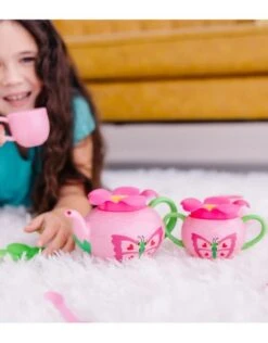 Bella Butterfly Tea Set -Discount Toy melissa and doug bella butterfly tea set 2