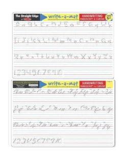 Learning Mat - Handwriting (Manuscript And Cursive)