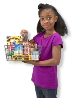 Let's Play House! Grocery Basket With Play Food -Discount Toy melissa and doug lets play house grocery basket wi 2