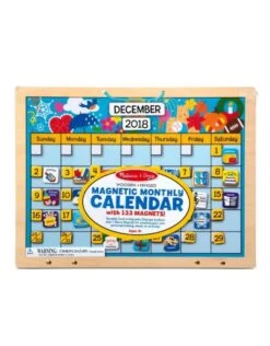 Magnetic Monthly Wooden Calendar