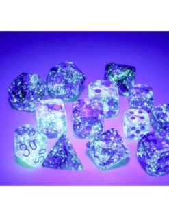Polyhedral Dice Set: Luminary Nebula - Nocturnal Blue -Discount Toy polyhedral dice set luminary nebula nocturnal blue 1
