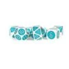 Polyhedral Metal Set: Silver And Teal Digital -Discount Toy polyhedral metal set silver and teal digital