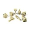 PolyHero Cleric 8 Dice Set: Celestial Ivory -Discount Toy polyhero polyhero cleric 8 dice set celestial ivor