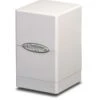 Satin Tower Deck Box: White -Discount Toy satin tower deck box white