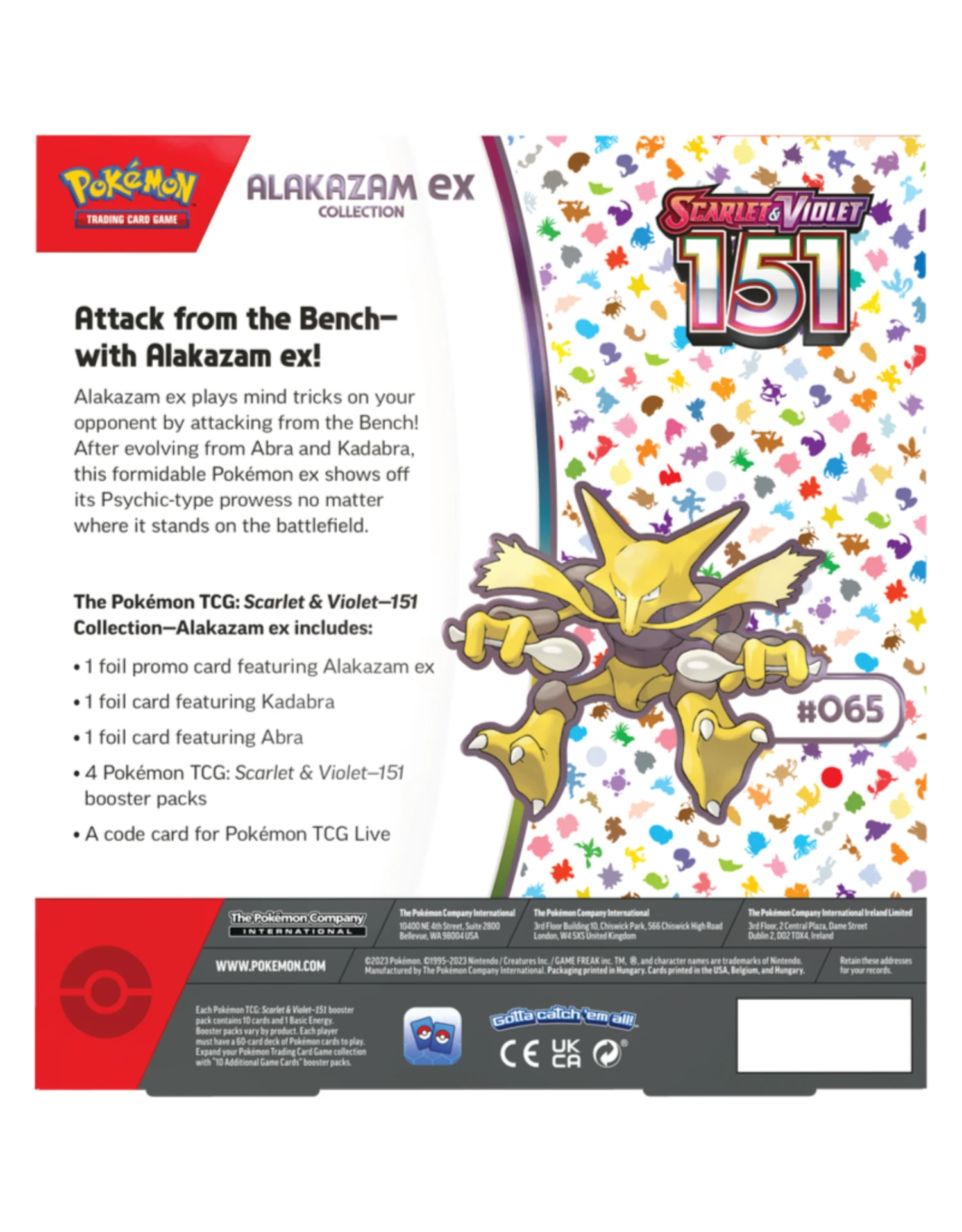 Scarlet & Violet 151: Alakazam Ex Collection 4 Scarlet & Violet 151: Alakazam Ex Collection - Image 2