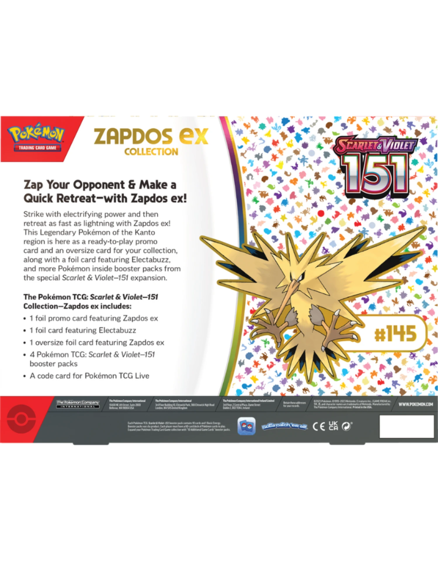 Scarlet & Violet 151: Zapdos Ex Collection 4 Scarlet & Violet 151: Zapdos Ex Collection - Image 2
