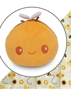 Plushie Tote: Yellow Bee & Honeycomb