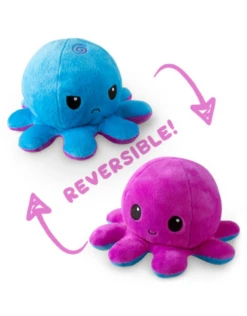 Reversible Octopus Mini Plush: Blue/Purple