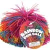 Rainbow Pom Ball -Discount Toy toysmith rainbow pom ball
