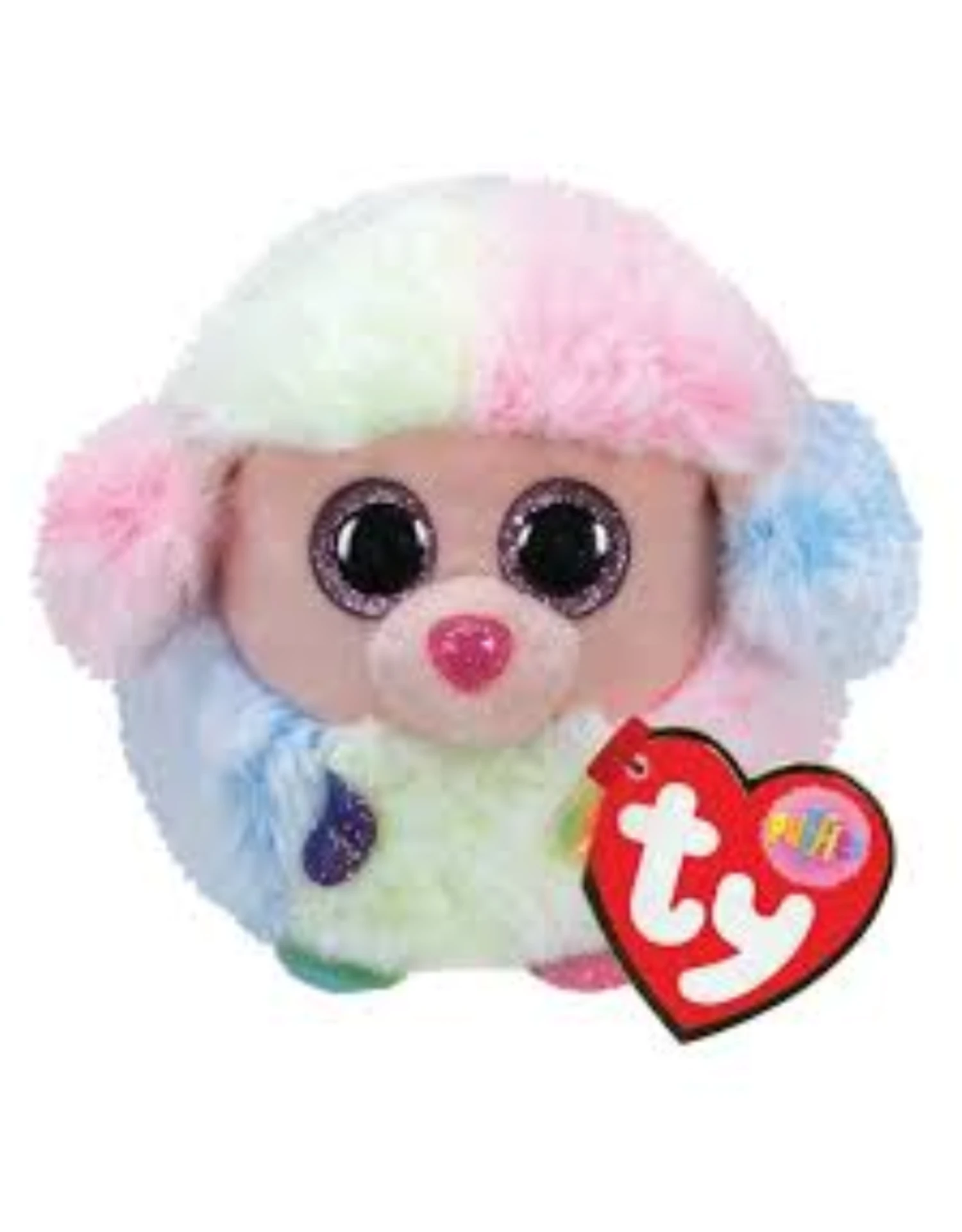 Ty Puffies: Rainbow, Poodle 3 Ty Puffies: Rainbow, Poodle